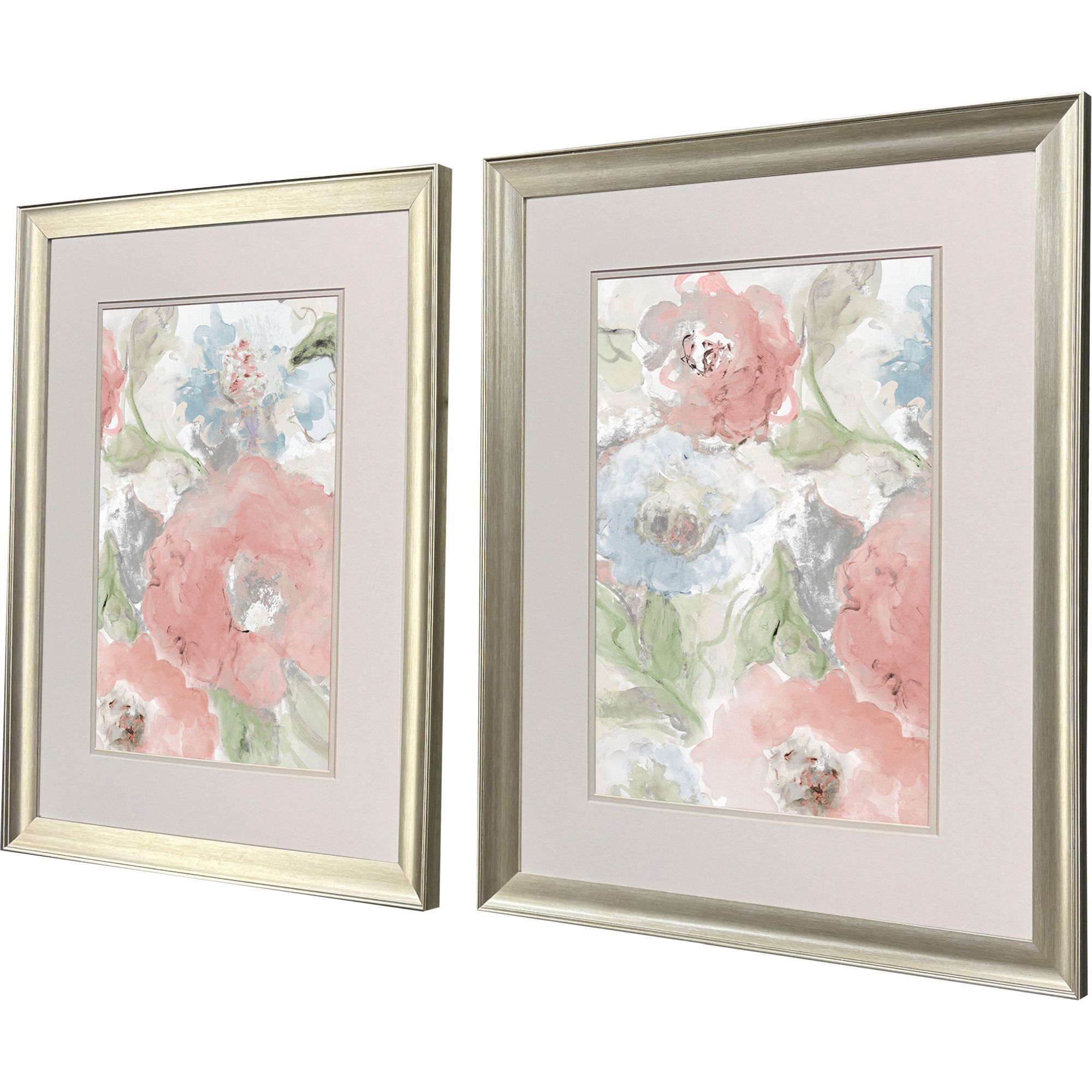 Spring in Provence Pink and Blue and Green Framed Art, Propac