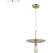 Sunscreen 1 Light 12 inch Aged Brass Mini Pendant Ceiling Light