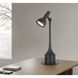 Allanson 23 inch 8 watt Charcoal Grey Desk Lamp Portable Light