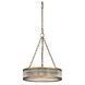 Gallarate 3 Light 20 inch Aged Brass Chandelier Ceiling Light