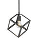 Cassio 1 Light 10.5 inch Matte Black Pendant Ceiling Light