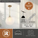 Monticello 1 Light 12 inch Muted Brass Pendant Ceiling Light