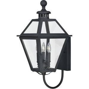 Nottingham LED 26.75 inch Textured Black Outdoor Wall