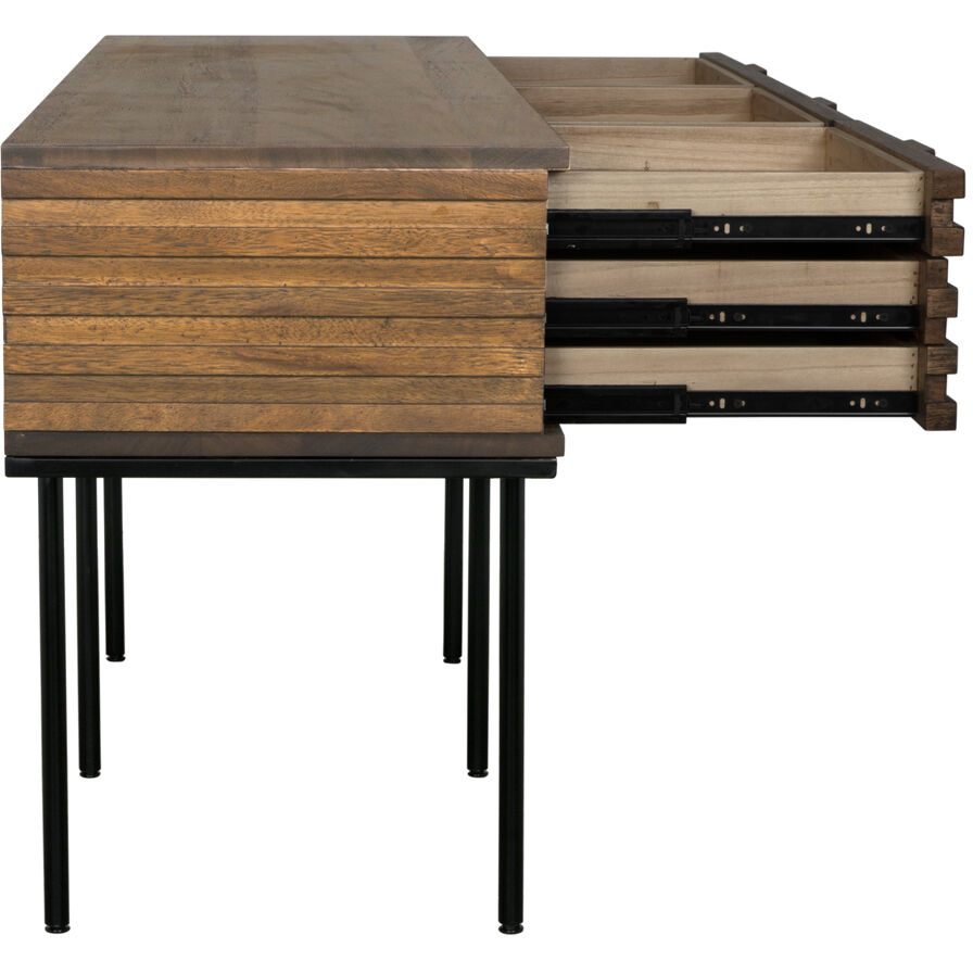 Zodiac 73 X 20.5 inch Dark Walnut Sideboard