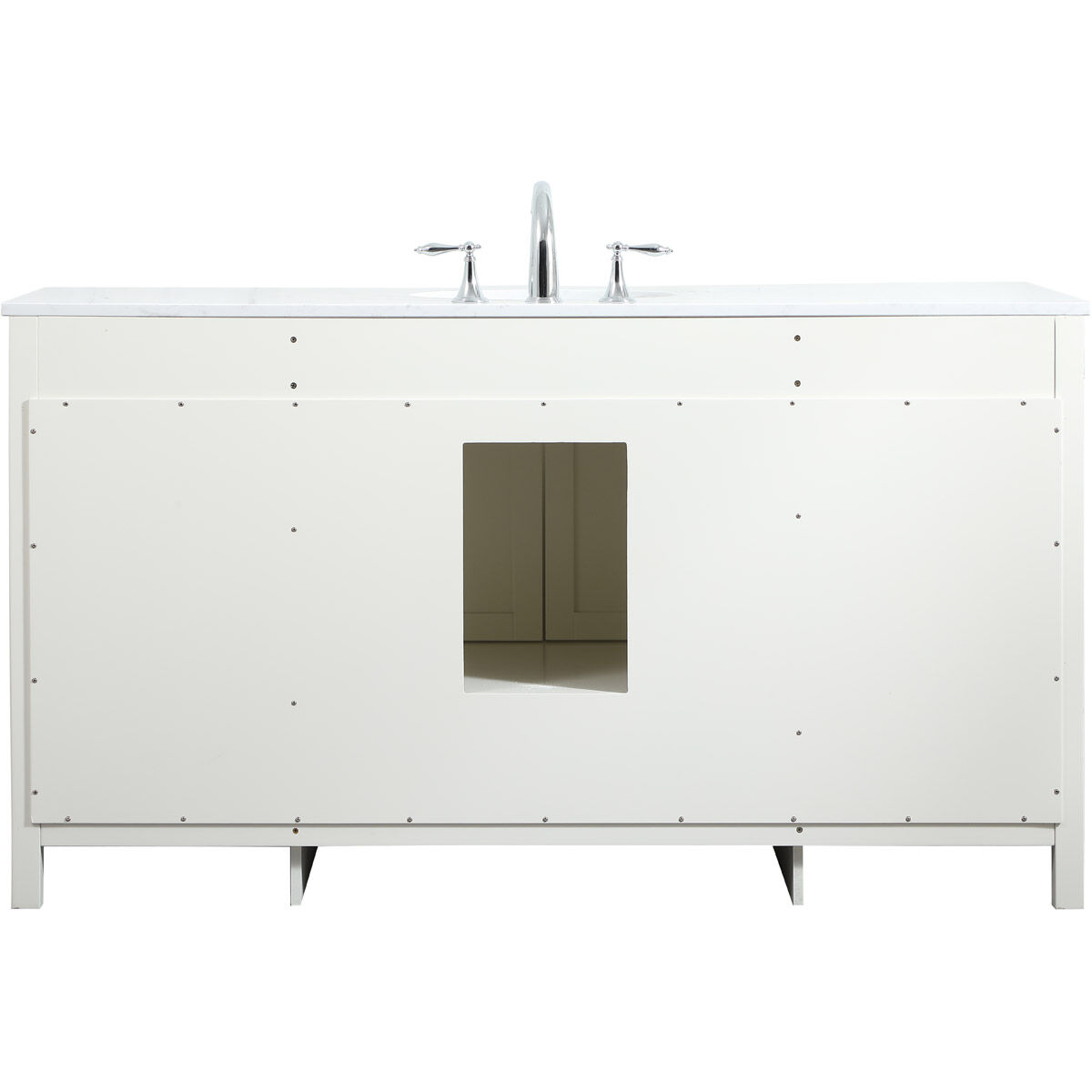 Irene 60 X 22 X 34 inch White Vanity Sink Set
