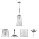 Windrush 1 Light 8 inch Polished Nickel Foyer Light Ceiling Light