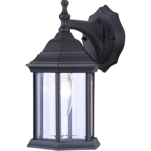 Madison 1 Light 6.25 inch Black Outdoor Lantern, Downlight