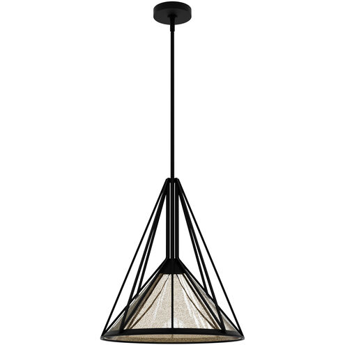 Rafner 1 Light 17 inch Natural Black Iron Pendant Ceiling Light