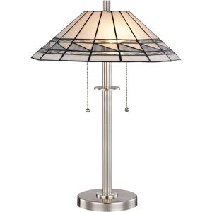 Evelyn 23 inch 75.00 watt Brushed Nickel Table Lamp Portable Light