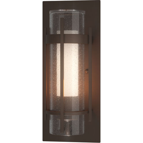 Torch 1 Light 12 inch Coastal Bronze Outdoor Sconce, Small