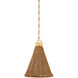 Kensington 1 Light 10 inch Aged Brass Pendant Ceiling Light