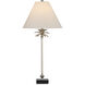 Palmyra 35 inch 150 watt Polished Nickel and Black Table Lamp Portable Light