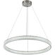 Chevron LED 31.5 inch Brushed Nickel Pendant Ceiling Light
