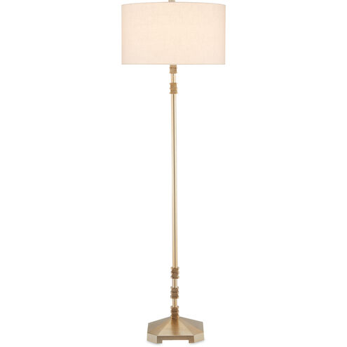 Pilare 64 inch 150 watt Shiny Gold Floor Lamp Portable Light