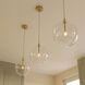 Modern LED 14 inch Natural Brass Pendant Ceiling Light
