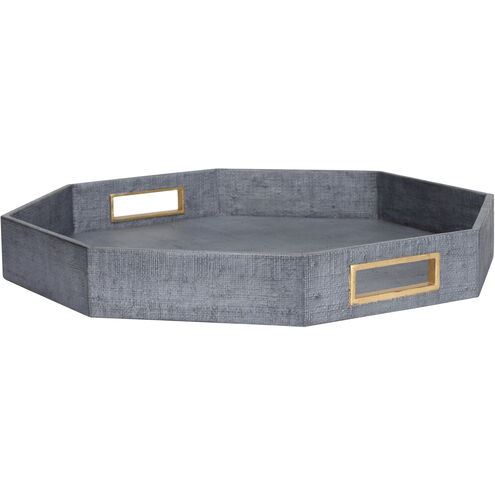 Royal Oak Blue and Gold Tray, Large
