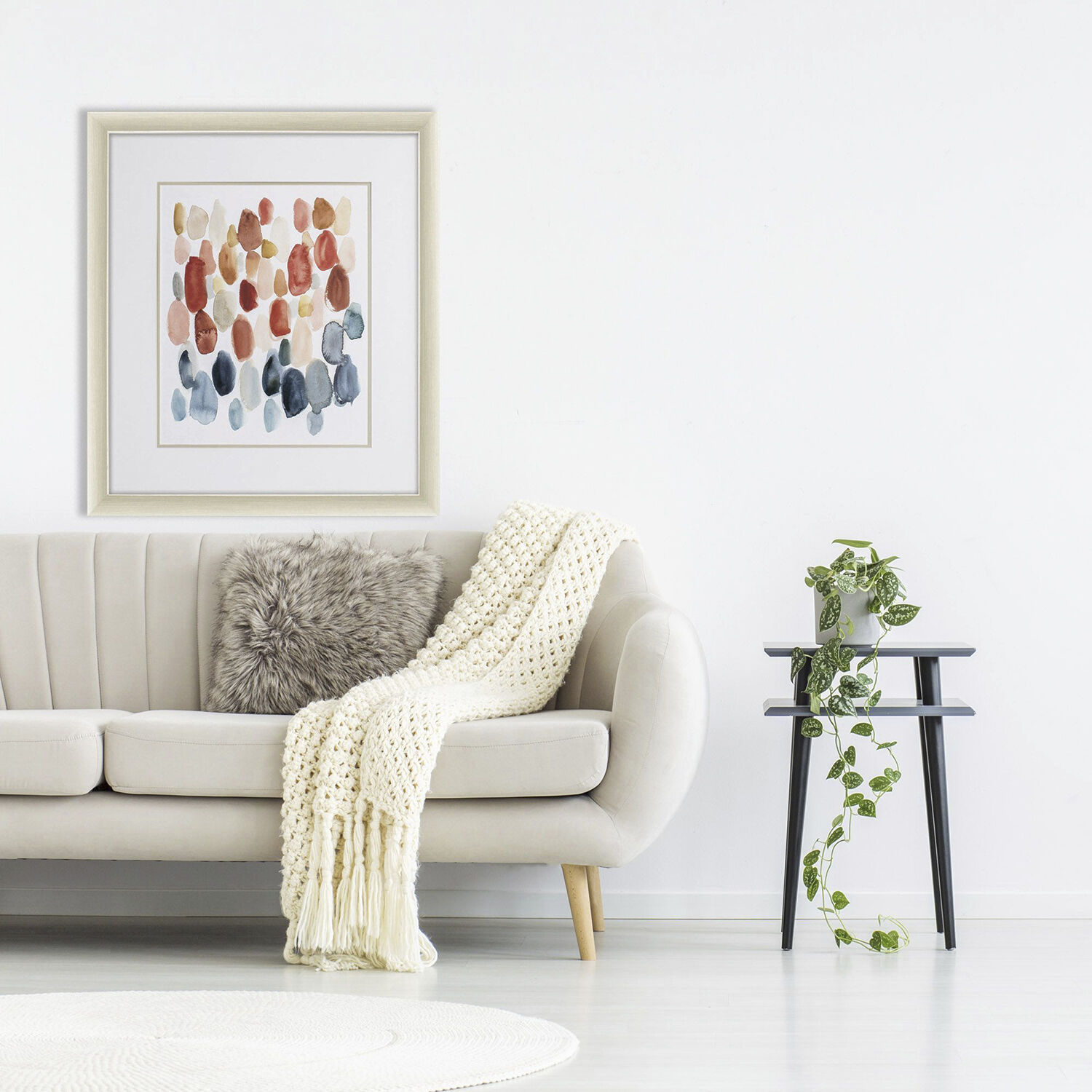 Citrus Season Blue and Orange Framed Art, Propac