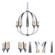 Signature 5 Light 20 inch Brushed Nickel Foyer Pendant Ceiling Light