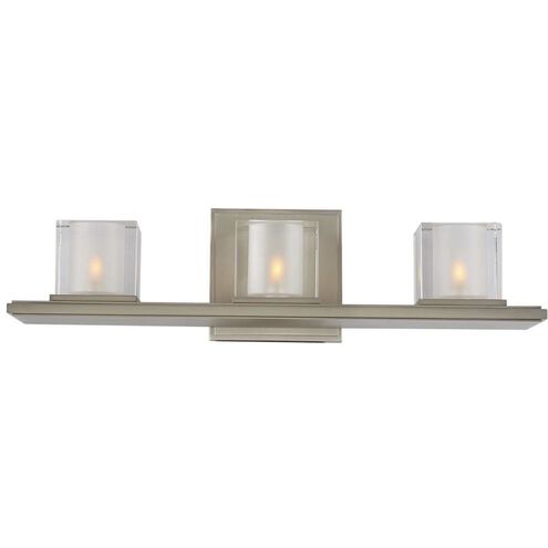 Naples LED 19.5 inch Satin Nickel Bath Vanity Wall Light