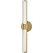 Georgette LED 24 inch Lacquered Brass Bath Light Wall Light