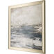 Abstract Blue and Beige and White and Brown Framed Art
