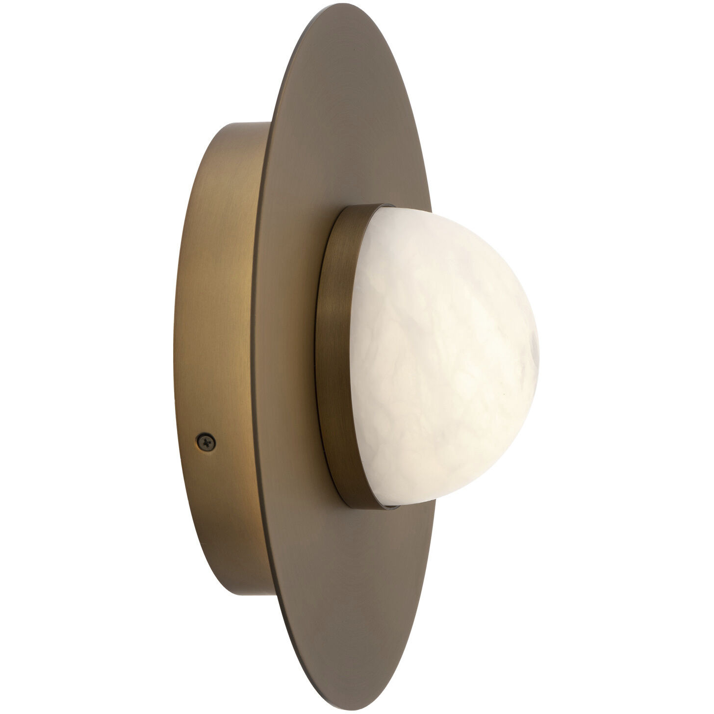 Landed 1 Light 12 inch Aged Brass Flush Mount Ceiling Light