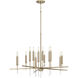 Elora 12 Light 35 inch Matte Brass Chandelier Ceiling Light