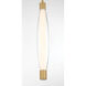 Verto LED 3 inch Legacy Brass Pendant Ceiling Light
