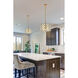 Lyla 3 Light 13 inch Brass Pendant Ceiling Light