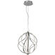 Aura LED 12 inch Polished Chrome Single Pendant Ceiling Light