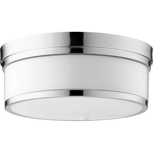 Celeste 3 Light 14 inch Polished Nickel Flush Mount Ceiling Light, Opal