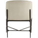 Osbourne Oxford White and Blackened Iron Dining Chair