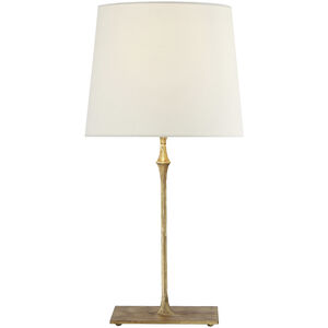 Visual Comfort Signature Collection Studio VC Dauphine 23.5 inch 100.00 watt Gilded Iron Bedside Lamp Portable Light in Linen S3400GI-L - Open Box