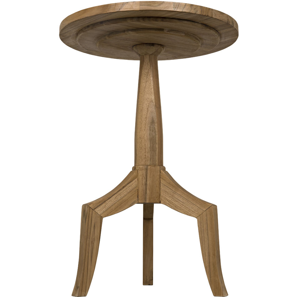 Atomic Teak 29 X 20 inch Clear Coat Semi-Gloss Accent Table