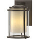 Meridian 1 Light 15.7 inch Coastal Dark Smoke Outdoor Sconce, Large