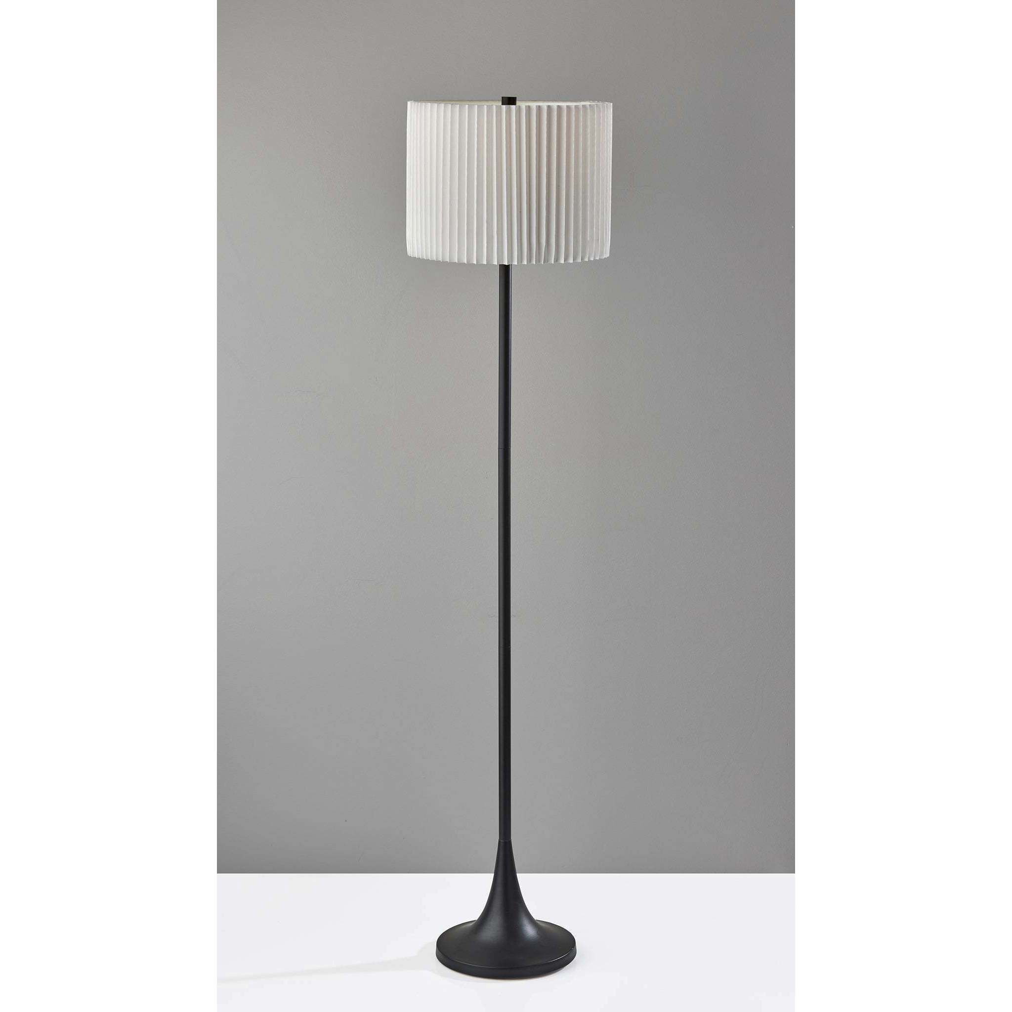 Eli 60 inch 150.00 watt Black Floor Lamp Portable Light, Simplee Adesso