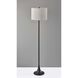 Eli 60 inch 150.00 watt Black Floor Lamp Portable Light, Simplee Adesso