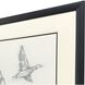 Mallard Duck Sketch Black and Beige and Gray Framed Art