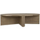Bast 68 X 36 inch Washed Walnut Coffee Table