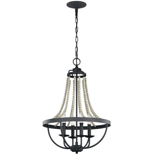 Sean Lavin Nori 4 Light 17.13 inch Dark Weathered Zinc / Driftwood Grey Chandelier Ceiling Light