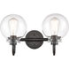 Olivia LED 17 inch Matte Black Bath Vanity Light Wall Light
