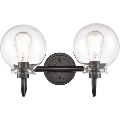 Olivia LED 17 inch Matte Black Bath Vanity Light Wall Light