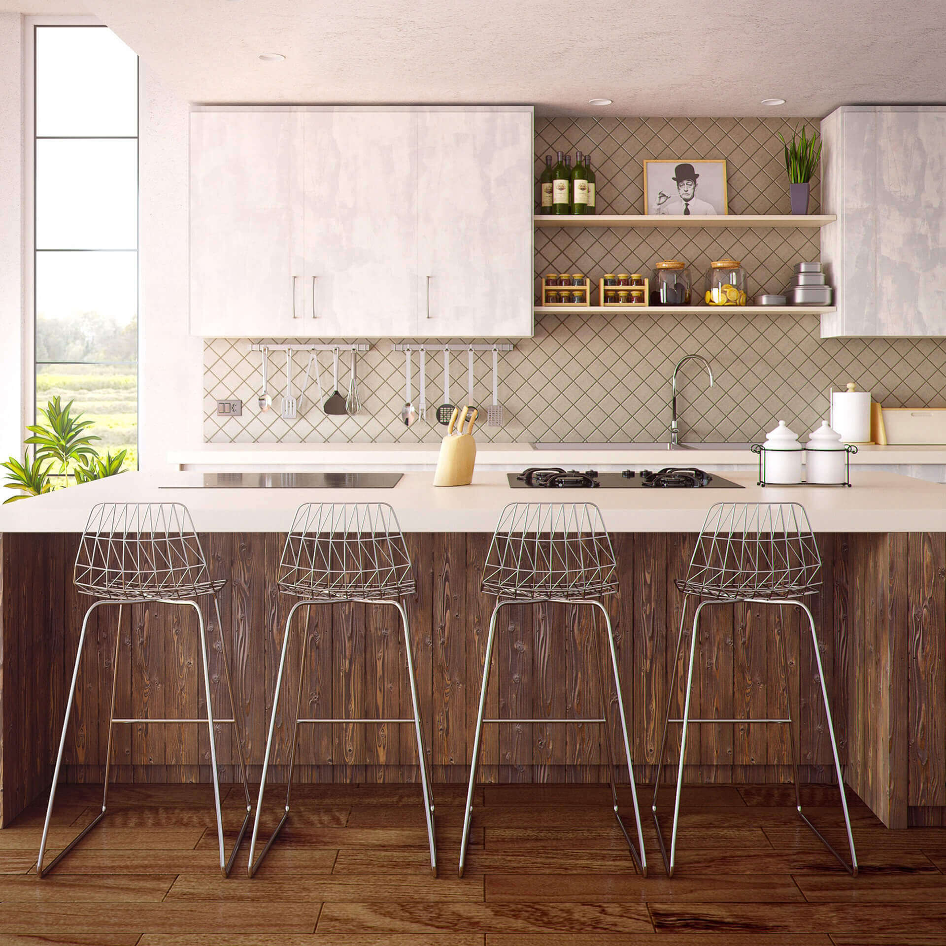 Round Black Regressed Gimbal Down Light