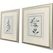 Shabby Chic Botanical Blue and Green Framed Art, Propac