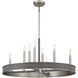 Chaucer 8 Light 30 inch Antique Nickel Chandelier Ceiling Light