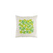 Little Flower 22 X 22 inch Grass Green and Lime Throw Pillow