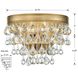 Calypso Bath Wall Light in Vibrant Gold