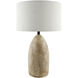 Egito 26 inch 100 watt Horn Finish Accent Table Lamp Portable Light