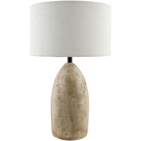 Egito 26 inch 100 watt Horn Finish Accent Table Lamp Portable Light