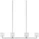 Valerio 6 Light 48 inch Silver Leaf Chandelier Ceiling Light